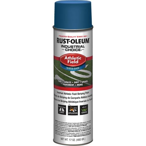 AF1600 Athletic Field Striping Paint, Container Type, Aerosol Can, Colour Family, Blue, Colour, Royal Blue, Container Size, 17 oz.