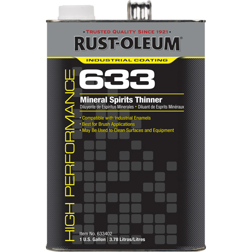 633 Mineral Spirits Thinner, Container Type, Gallon, Size, 1 gal., Container Size, 1 gal.