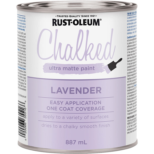 Chalked Paint, Container Type, Can, Colour Family, Purple, Colour, Lavender, Container Size, 857 ml, Colour Name, Lavender