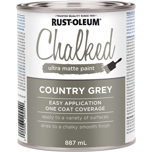 Chalked Paint, Container Type, Can, Colour Family, Grey, Colour, Country Grey, Container Size, 857 ml, Colour Name, Country Grey