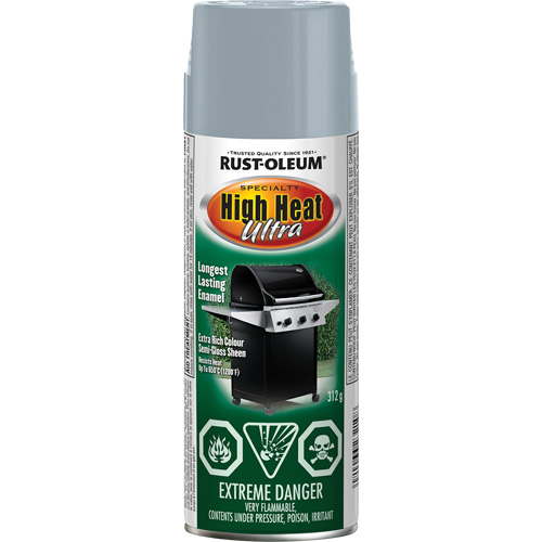 Specialty High Heat Ultra Enamel Spray Paint, Container Type, Aerosol Can, Colour Family, Silver/Aluminum, Colour, Silver, Container Size, 340 g, Colour Name, Silver