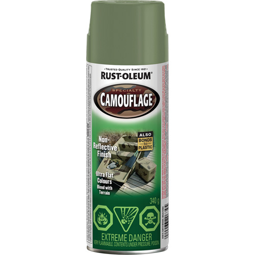 Specialty Camouflage Paint, Container Type, Aerosol Can, Colour Family, Brown, Colour, Earth Brown, Container Size, 340 g, Colour Name, Earth Brown