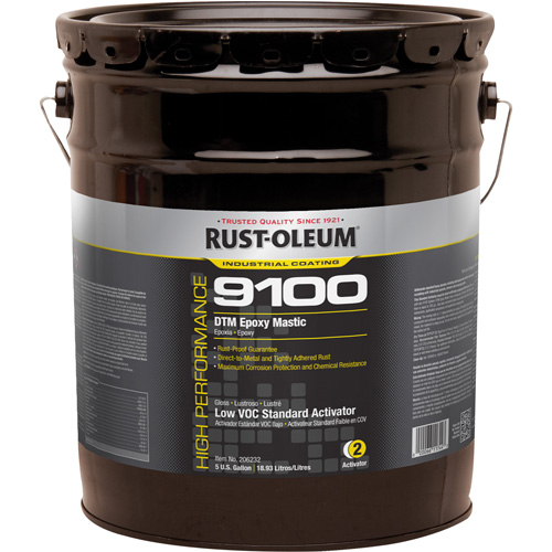 9100 System DTM Epoxy Mastic Standard 250 VOC Activator, Container Type, Pail, Colour Family, White, Container Size, 5 gal.
