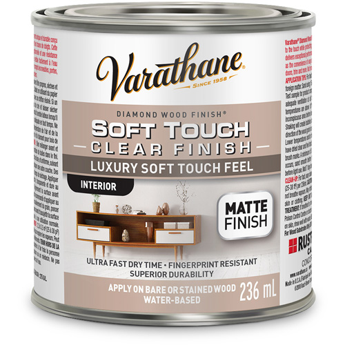 Varathane® Diamond Wood Finish® Coating, Container Type, Can, Size, 236 ml, Container Size, 236 ml, Finish, Matte, Colour Name, Clear