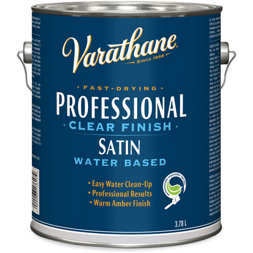 Varathane® Professional Finish, Container Type, Gallon, Size, 3.78 L, Container Size, 3.78 L, Finish, Satin, Colour Name, Clear
