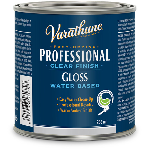 Varathane® Professional Finish, Container Type, Can, Size, 236 ml, Container Size, 236 ml, Finish, Gloss, Colour Name, Clear