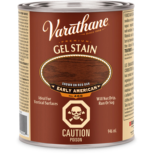 Varathane® Premium Gel Stain, Container Type, Can, Size, 946 ml, Container Size, 946 ml, Finish, Transparent, Colour Name, Early American