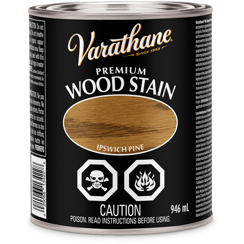 Varathane® Premium Wood Stain, Container Type, Can, Size, 946 ml, Container Size, 946 ml, Finish, Transparent, Colour Name, Ipswich Pine