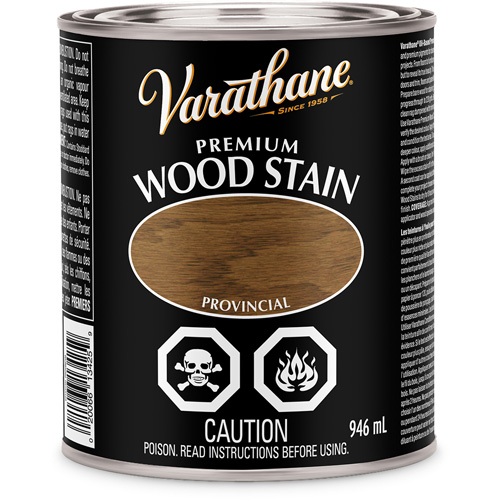 Varathane® Premium Wood Stain, Container Type, Can, Size, 946 ml, Container Size, 946 ml, Finish, Transparent, Colour Name, Provincial