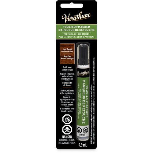 Varathane® Scratch & Repair Pen, Size, 9.9 ml, Container Size, 9.9 ml, Finish, Semi-Gloss, Colour Name, Colour Group 8 - Light Walnut, American Walnut