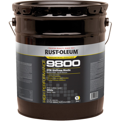 9800 System DTM Urethane Mastic, Container Type, Pail, Colour Family, White, Colour, White, Container Size, 5 gal.