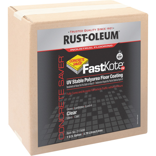 FastKote® UV Stable Polyurea Floor Coating, Container Type, Gallon, Colour Family, Clear, Container Size, 1 gal., Net Volume, 1 gal.