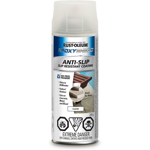 EpoxyShield® Anti-Slip Spray, Container Type, Aerosol Can, Colour Family, Clear, Container Size, 340 g, Net Volume, 340 g