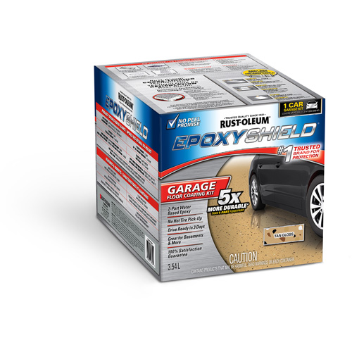EpoxyShield® Garage Floor Coating, Container Type, Kit, Colour Family, Beige, Container Size, 3.55 L, Net Volume, 3.55 L, Colour Name, Tan