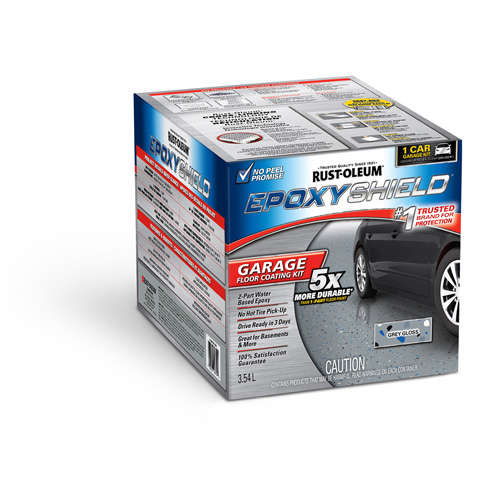 EpoxyShield® Garage Floor Coating, Container Type, Kit, Colour Family, Grey, Container Size, 3.55 L, Net Volume, 3.55 L