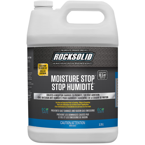 RockSolid® Moisture Stop™ Primer, Container Type, Jug, Colour Family, Clear, Container Size, 3.78 L, Net Volume, 3.78 L