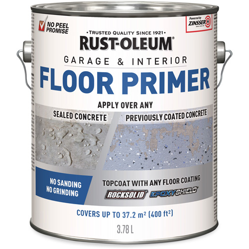 Garage & Interior Floor Primer, Container Type, Gallon, Colour Family, Grey, Container Size, 3.78 L, Net Volume, 3.78 L
