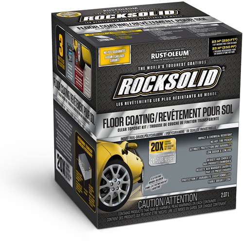 RockSolid® Top Floor Coating, Container Type, Kit, Colour Family, Clear, Container Size, 2.25 L, Net Volume, 2.25 L