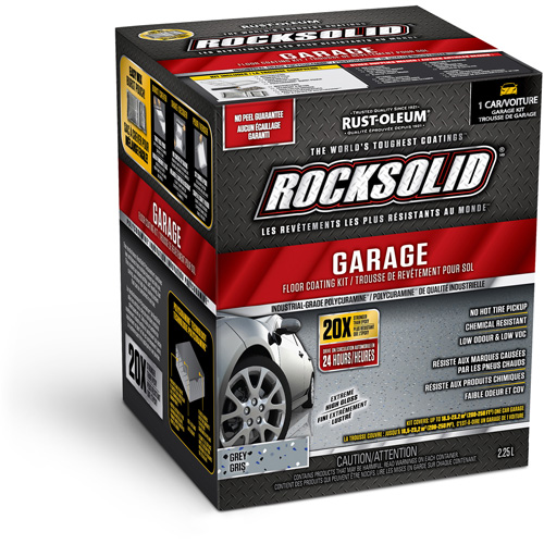 RockSolid® Garage Floor Coating, Container Type, Kit, Colour Family, Grey, Container Size, 2.25 L