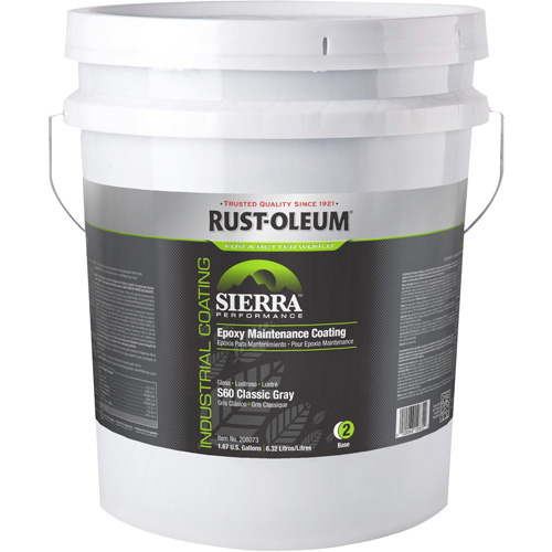 Sierra Performance™ S40 Floor Coating Base Component, Container Type, Pail, Colour Family, Grey, Container Size, 5 gal., Net Volume, 5 gal., Colour Name, Classic Grey