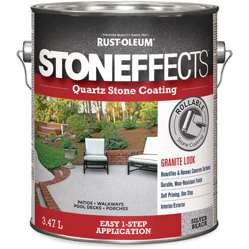 Stoneffects™ Quartz Stone Coating, Container Type, Gallon, Colour Family, Grey, Container Size, 3.78 L, Net Volume, 3.78 L, Colour Name, Silver Beach