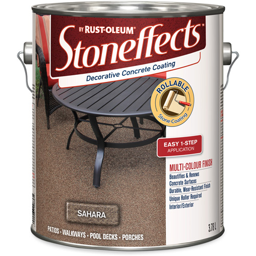 Stoneffects™ Decorative Concrete Coating, Container Type, Gallon, Colour Family, Beige, Container Size, 3.78 L, Net Volume, 3.78 L, Colour Name, Sahara