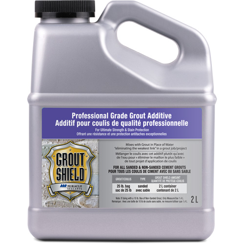 Miracle Sealants® Grout Shield Sealer, Container Type, Jug, Container Size, 2 L
