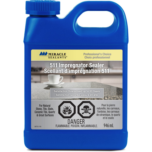 Miracle Sealants® 511 Impregnator Sealer, Container Type, Jug, Container Size, 946 ml
