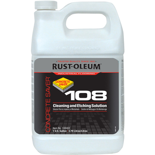 Concrete Saver 108 Cleaning & Etching Solution, Container Type, Jug, Container Size, 3.7 L, Coverage, 400 sq. ft./gallon