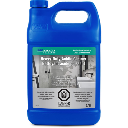 Miracle Sealants® Heavy-Duty Acidic Cleaner, Container Type, Jug, Container Size, 3.78 L