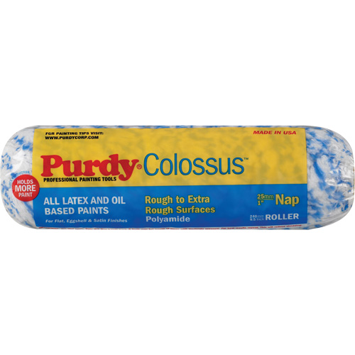 Colossus Paint Roller Cover, Length, 240 mm (9-1/2"), NAP, 25 mm (1")