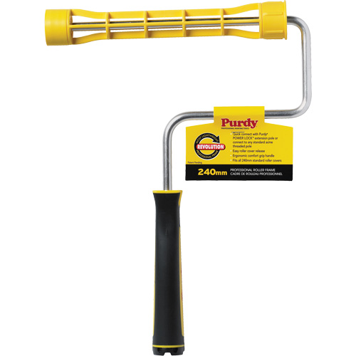 Revolution Paint Roller Frame, Handle Material, Plastic, Roller Length, 9-1/2"