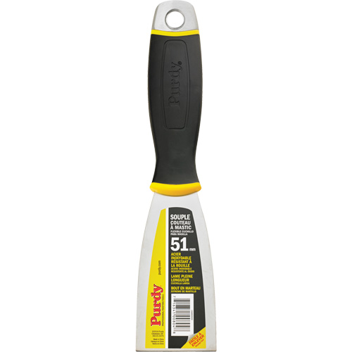 Premium Flexible Putty Knife, Blade Material, Stainless Steel, Blade Width, 2", Handle Material, Plastic