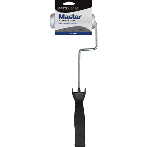 Master Blue Stripe 4" Cover & Frame Combo, No. of Pieces, 2, For Use With, All Paints, Roller Length, 4"