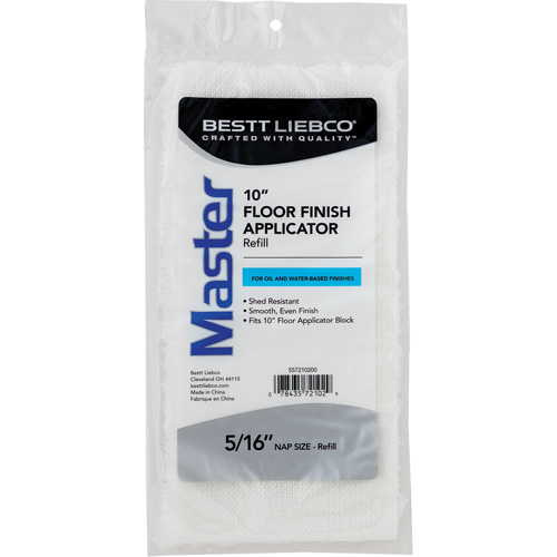 Water-Based Floor Applicator Pads, Length, 10", NAP, 7.9 mm (5/16")