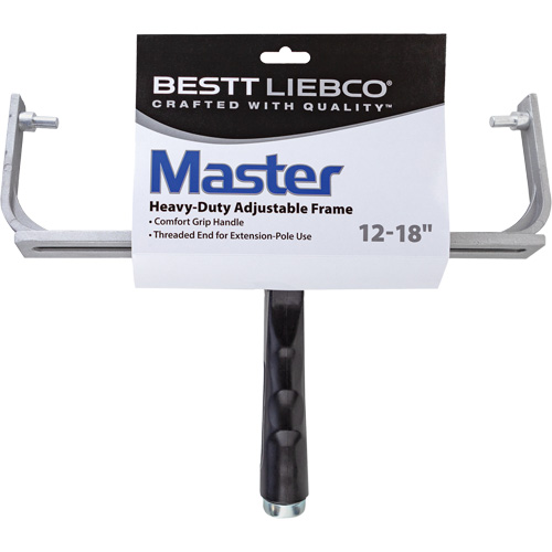 Adjustable Roller Frame, Roller Length, 12" - 18", Shank Material, Metal