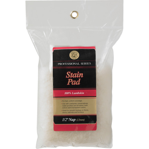 SA-1™ Triple A Lambskin® Stain Pad, Material, Lambskin, Length, 5", NAP, 12.7 mm (1/2")