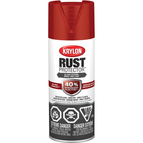 Rust Protector® Rust Preventative Enamel, Container Type, Aerosol Can, Colour Family, Red, Container Size, 16 oz., Net Volume, 12 oz., Colour Name, Cherry Red