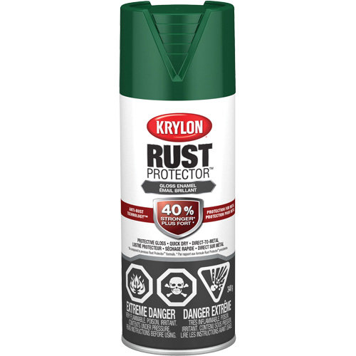 Rust Protector® Rust Preventative Enamel, Container Type, Aerosol Can, Colour Family, Green, Container Size, 16 oz., Net Volume, 12 oz., Colour Name, Forest Green