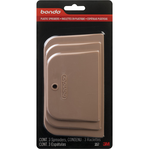 Bondo® Plastic Spreader Set, Includes, (3) Spreaders of Various Sizes