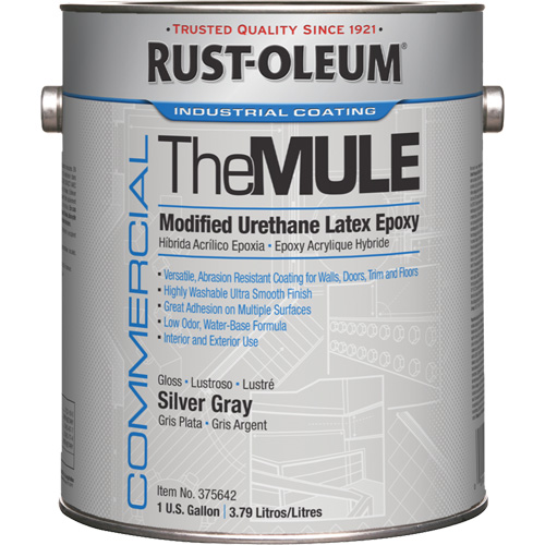 Modified Urethane Latex Epoxy, Container Type, Gallon, Colour Family, Grey, Colour, Silver Grey, Container Size, 1 gal., Standard(s) Met, VOC Compliant Nationwide