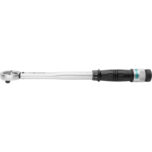 Torque Wrench, Overall Length, 15-1/4", Style, Click, Drive Type, 3/8" Square, Torque Range, 15 - 80 ft/lbs.