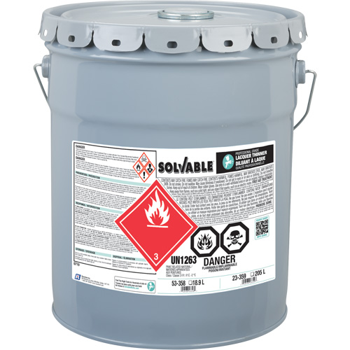 Professional Grade Lacquer Thinner, Container Type, Pail, Size, 18.9 L