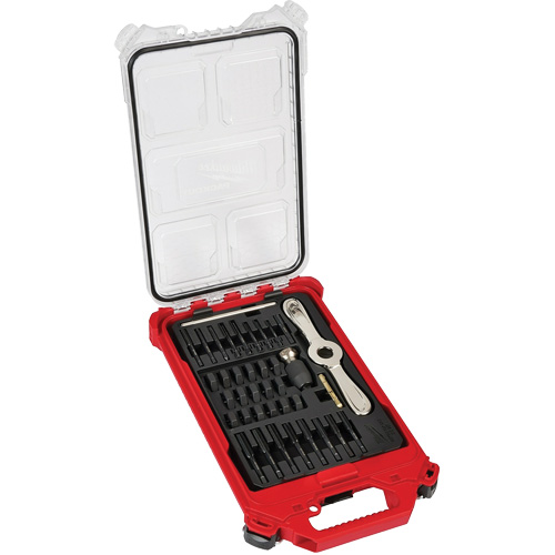 Metric Tap & Die PackOut™ Set with Hex-Lok™ 2-in-1 Handle, No. of Pieces, 38, Manufacturer's Warranty, 2-in-1 Handle Limited Lifetime Warranty, Length, 16.5"