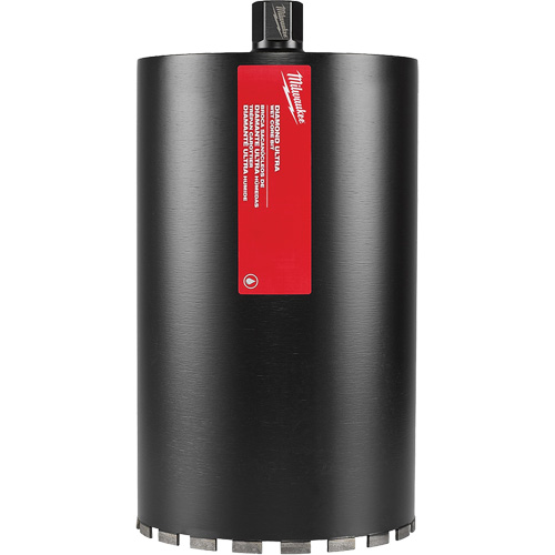 Diamond Ultra™ Wet Core Bit, Bit Size, 10", Thread Size, 1-1/4"-7, Depth of Cut, 16", Length, 10.23", Weight, 20.7 lbs.