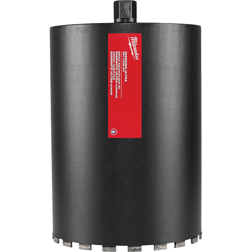 Diamond Ultra™ Wet Core Bit, Bit Size, 12", Thread Size, 1-1/4"-7, Depth of Cut, 16", Length, 14.37", Weight, 30.2 lbs.
