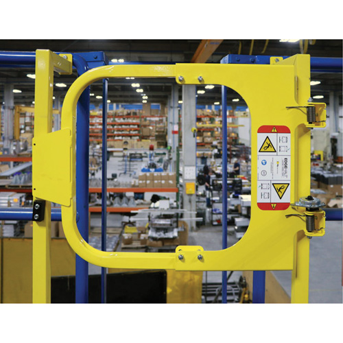 EdgeHalt® Ladder Safety Gate, Width, 20" - 30", Finish, Powder Coated Yellow