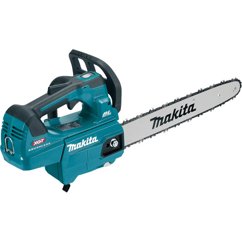 XGT Cordless Brushless Top Handle Chainsaw (Tool Only), Engine Power, 40 V, Bar Length, 16", Weight, 7.5 lbs., Operating Type, Battery Powered, Includes, Chainsaw; 16" Chain (191H03-4); 16" Guide Bar (191G17-7); Chain Cover (419242-9); Spike Bumper (346809-9); Wrench 13-16 (782023-7); Oil Supply (199897-3), Chain Pitch, 3/8"