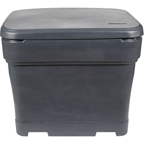 Outdoor Salt/Sand Bin, Capacity, 12 cu. ft., Colour, Grey, Hasp/No Hasp, No Hasp, Height, 19"