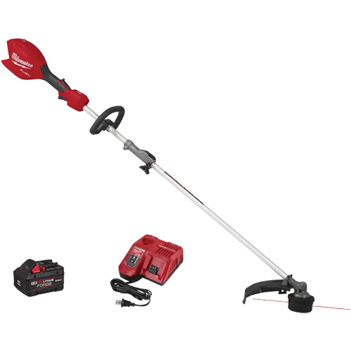 Fuel™ String Trimmer with Quik-Lok™ Kit, Cutting Width, 16", Weight, 12.3 lbs., Operating Type, Battery Powered, Includes, M18 FUEL™ Power Head w/ QUIK-LOK™(3016-20), M18 FUEL™ QUIK-LOK™ String Trimmer Attachment(49-16-2717), M18™ REDLITHIUM™ FORGE™ XC8.0 Battery Pack(48-11-1881), M18™ & M12™ Rapid Charger(48-59-1808), Line Diameter, 0.080", 0.095"